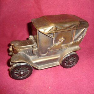 Vintage Cast Iron Coin Bank 1910 Stanley, 5" Long